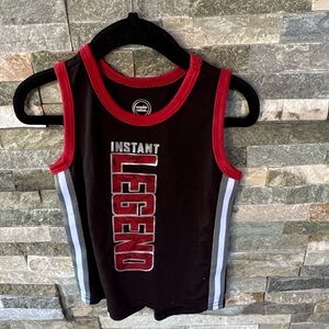 Wonder Nation Black and Red Instant Legend Kids Tank Top